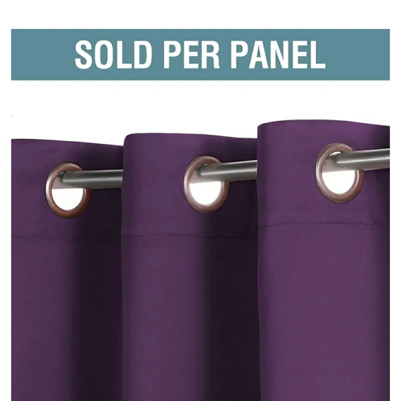 Light blocking curtain purple color - Picture 2 of 4